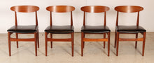 Load image into Gallery viewer, Set of 4 Mid Century teak dining chairs by Jentique, circa 1960s
