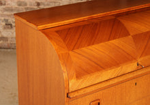 Load image into Gallery viewer, Swedish Mid Century teak roll-top bureau by Egon Ostergaard, circa 1960s
