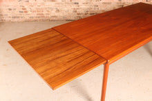 Load image into Gallery viewer, Danish Mid Century extending teak dining table, circa 1960s
