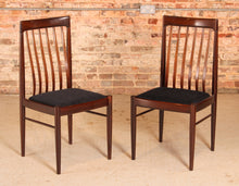 Load image into Gallery viewer, Set of 6 Danish Mid Century mahogany dining chairs by H.W. Klein for Bramin, circa 1960s
