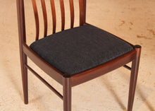 Load image into Gallery viewer, Set of 6 Danish Mid Century mahogany dining chairs by H.W. Klein for Bramin, circa 1960s
