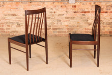 Load image into Gallery viewer, Set of 6 Danish Mid Century mahogany dining chairs by H.W. Klein for Bramin, circa 1960s
