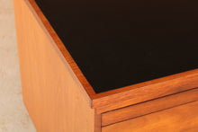 Load image into Gallery viewer, British Mid Century executive teak desk with brass handles, circa 1970s

