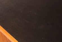 Load image into Gallery viewer, British Mid Century executive teak desk with brass handles, circa 1970s
