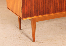 Load image into Gallery viewer, Mid Century teak and rosewood sideboard with brass handles by Wrighton, circa 1960s
