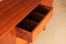 Load image into Gallery viewer, Mid Century teak and rosewood sideboard with brass handles by Wrighton, circa 1960s
