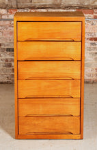 Load image into Gallery viewer, Mid Century birch chest of 6 drawers, circa 1960s
