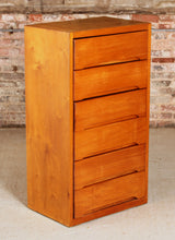 Load image into Gallery viewer, Mid Century birch chest of 6 drawers, circa 1960s

