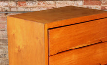 Load image into Gallery viewer, Mid Century birch chest of 6 drawers, circa 1960s

