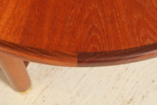Load image into Gallery viewer, Midcentury G-Plan round coffee table with smoked glass top &amp; brass Feet c.1960s
