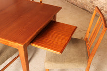 Load image into Gallery viewer, Mid Century mahogany dining table and set of 4 chairs by Gordon Russell, circa 1960s
