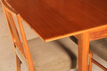 Load image into Gallery viewer, Mid Century mahogany dining table and set of 4 chairs by Gordon Russell, circa 1960s
