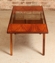 Load image into Gallery viewer, Mid Century G-plan Teak Coffee Table with Smoked Glass Top, circa 1960s
