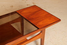 Load image into Gallery viewer, Mid Century G-plan Teak Coffee Table with Smoked Glass Top, circa 1960s
