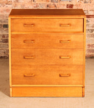 Load image into Gallery viewer, Mid Century G-plan Brandon oak chest of drawers, circa 1960s
