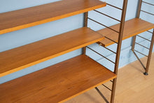 Load image into Gallery viewer, Midcentury 4 Bay Ladderax Shelving System by Robert Heal c.1960s
