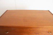 Load image into Gallery viewer, Midcentury Teak Chest of Drawers with Brass Handles c.1970
