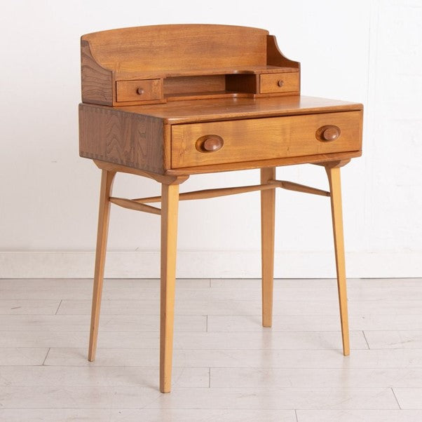 Vintage Ercol Model 439 Writing Desk with Original Blue Label, c.1960 ...