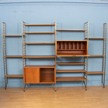 Load image into Gallery viewer, Midcentury 4 Bay Ladderax Shelving System by Robert Heal c.1960s
