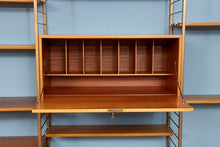 Load image into Gallery viewer, Midcentury 4 Bay Ladderax Shelving System by Robert Heal c.1960s
