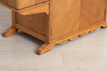 Load image into Gallery viewer, Art Deco Oak Sideboard with Chrome Handles c.1930
