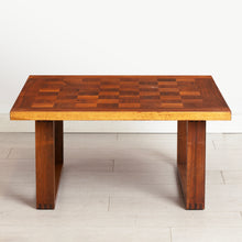 Load image into Gallery viewer, Danish Midcentury Chequered Rosewood Square Coffee Table by Poul Cadovius for France &amp; Sons c.1965
