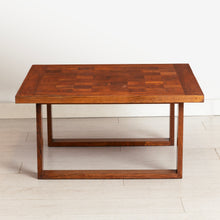 Load image into Gallery viewer, Danish Midcentury Chequered Rosewood Square Coffee Table by Poul Cadovius for France &amp; Sons c.1965
