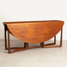 Load image into Gallery viewer, Danish Mid Century drop leaf dining table designed Peter Hvidt and Orla Mølgaard-Nielsen for France &amp; Søn, circa 1960s
