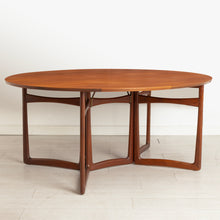 Load image into Gallery viewer, Danish Mid Century drop leaf dining table designed Peter Hvidt and Orla Mølgaard-Nielsen for France &amp; Søn, circa 1960s
