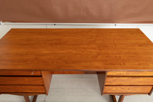 Load image into Gallery viewer, Danish Midcentury Executive Teak Desk by VI-MA Møbler c.1960s
