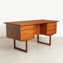Load image into Gallery viewer, Danish Midcentury Executive Teak Desk by VI-MA Møbler c.1960s
