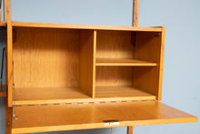 Load image into Gallery viewer, Danish Midcentury PS Systems Wall Bookshelf Unit in Oak by Peter Sorensen c.1960
