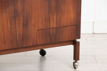 Load image into Gallery viewer, Danish Midcentury Rosewood Bar Cart by Leif Arling for Silkeborg c.1960s
