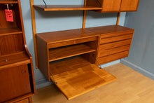 Load image into Gallery viewer, Danish Midcentury &#39;Royal System&#39; 2-Bay Teak Wall System Bookcase by Poul Cadovius
