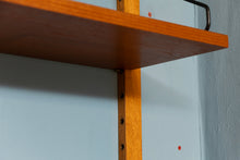 Load image into Gallery viewer, Danish Midcentury &#39;Royal System&#39; 2-Bay Teak Wall System Bookcase by Poul Cadovius
