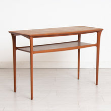 Load image into Gallery viewer, A Danish midcentury solid teak console table

