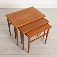 Load image into Gallery viewer, Danish Midcentury Teak Nest of 3 Tables c.1960s
