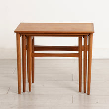 Load image into Gallery viewer, Danish Midcentury Teak Nest of 3 Tables c.1960s
