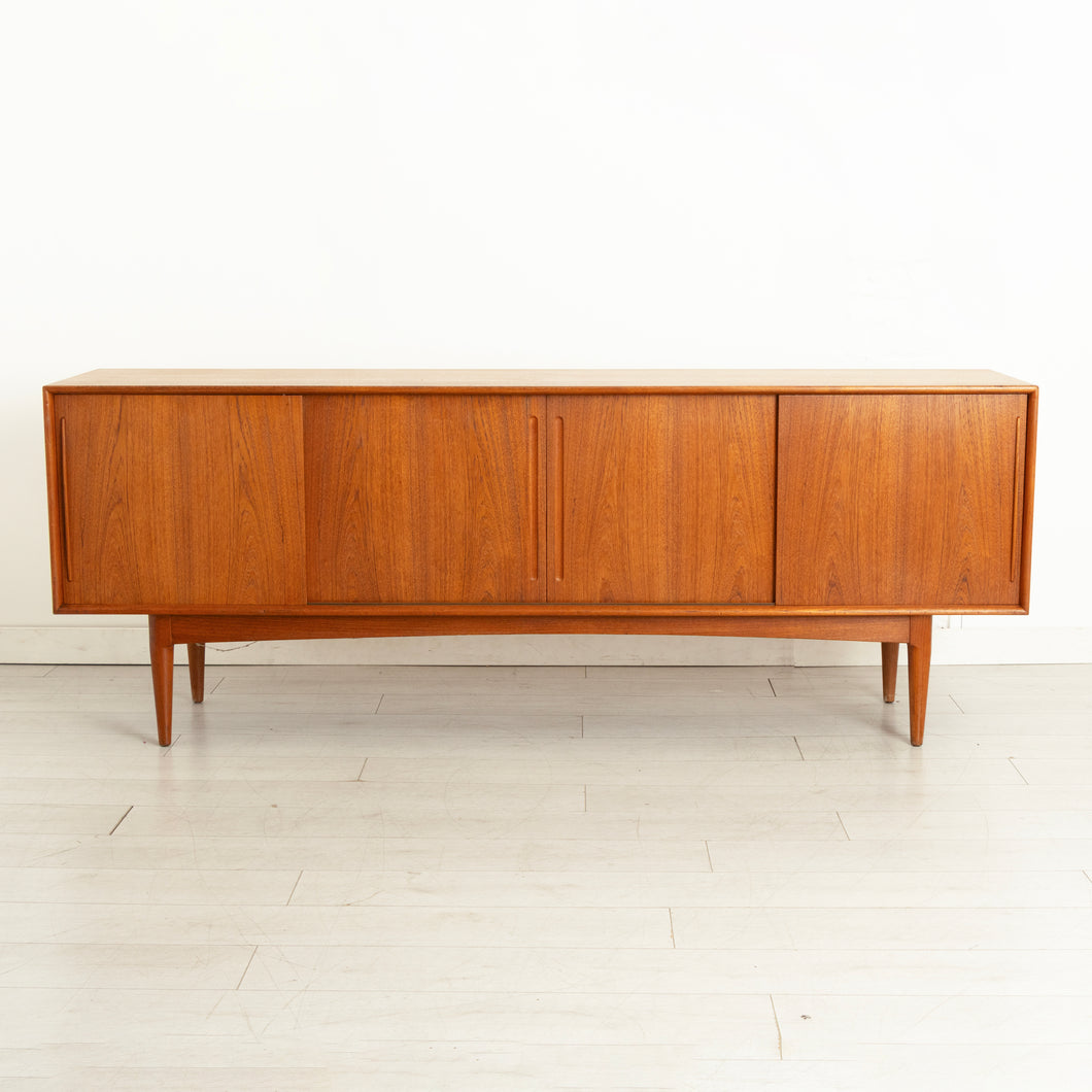 Danish Midcentury Teak Sideboard with Sliding Doors by Bernard Pedersen & Son c.1960s