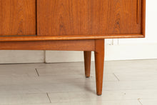 Load image into Gallery viewer, Danish Midcentury Teak Sideboard with Sliding Doors by Bernard Pedersen &amp; Son c.1960s
