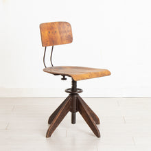Load image into Gallery viewer, Industrial Factory Chair by Robert Wagner for Rowac Bemefa c.1950s
