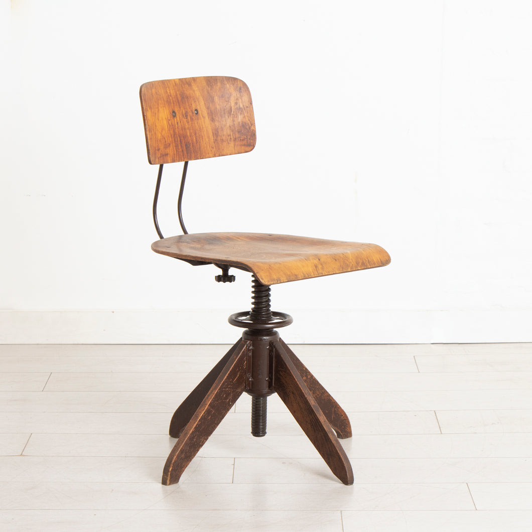 Industrial Factory Chair by Robert Wagner for Rowac Bemefa c.1950s
