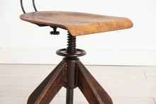 Load image into Gallery viewer, Industrial Factory Chair by Robert Wagner for Rowac Bemefa c.1950s

