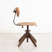 Load image into Gallery viewer, Industrial Factory Chair by Robert Wagner for Rowac Bemefa c.1950s

