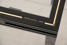 Load image into Gallery viewer, Midcentury Aluminium &amp; Glass Coffee Table with Nesting Side Table by Pierre Vandel
