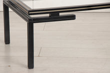 Load image into Gallery viewer, Midcentury Aluminium &amp; Glass Coffee Table with Nesting Side Table by Pierre Vandel
