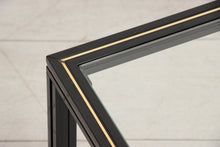 Load image into Gallery viewer, Midcentury Aluminium &amp; Glass Coffee Table with Nesting Side Table by Pierre Vandel
