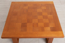 Load image into Gallery viewer, Midcentury Chequered Teak Square Coffee Table by Poul Cadovius for France &amp; son c.1960s
