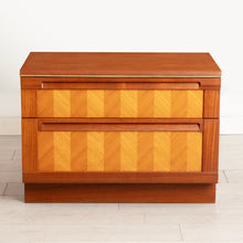 Load image into Gallery viewer, Midcentury Chest of Drawers with Herringbone Veneer Drawer Fronts by G-Plan c.1960
