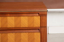 Load image into Gallery viewer, Midcentury Chest of Drawers with Herringbone Veneer Drawer Fronts by G-Plan c.1960

